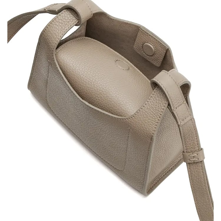 Mini Double Loop Leather Crossbody Bag