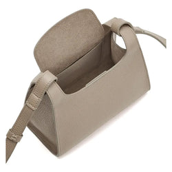 Mini Double Loop Leather Crossbody Bag