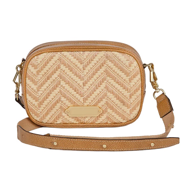 Raffia Crossbody Bag