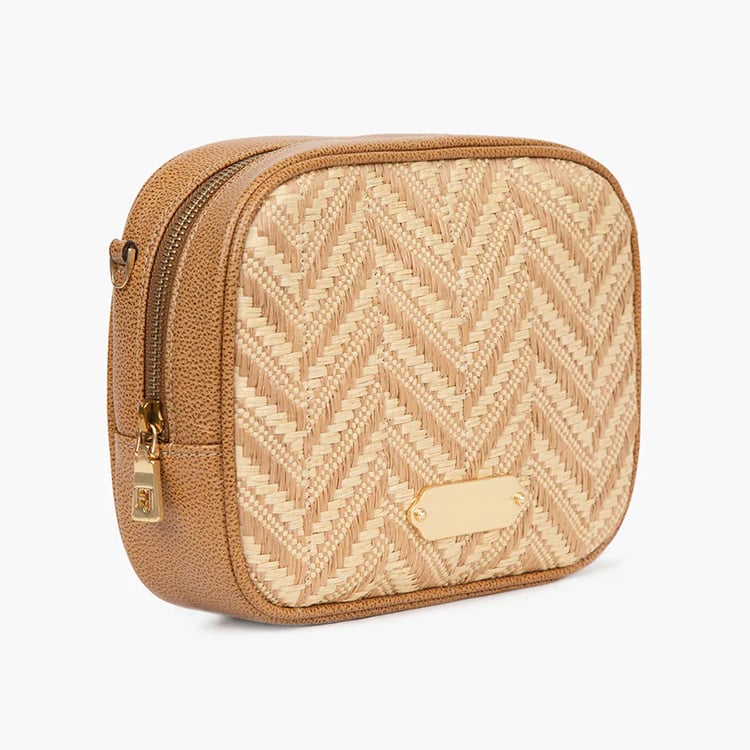 Raffia Crossbody Bag
