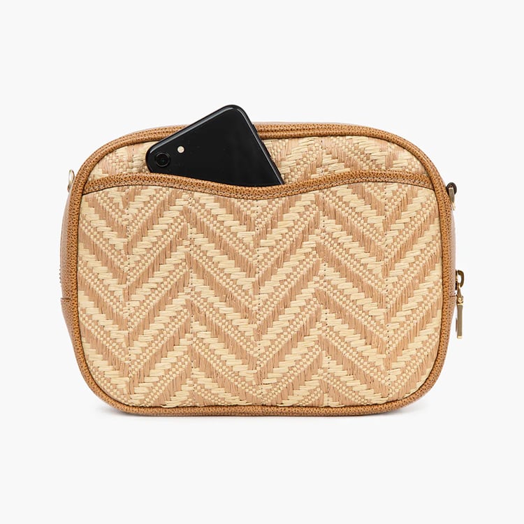 Raffia Crossbody Bag